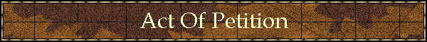 Act Of Petition