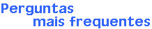Perguntas mais frequentes