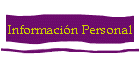 Información Personal
