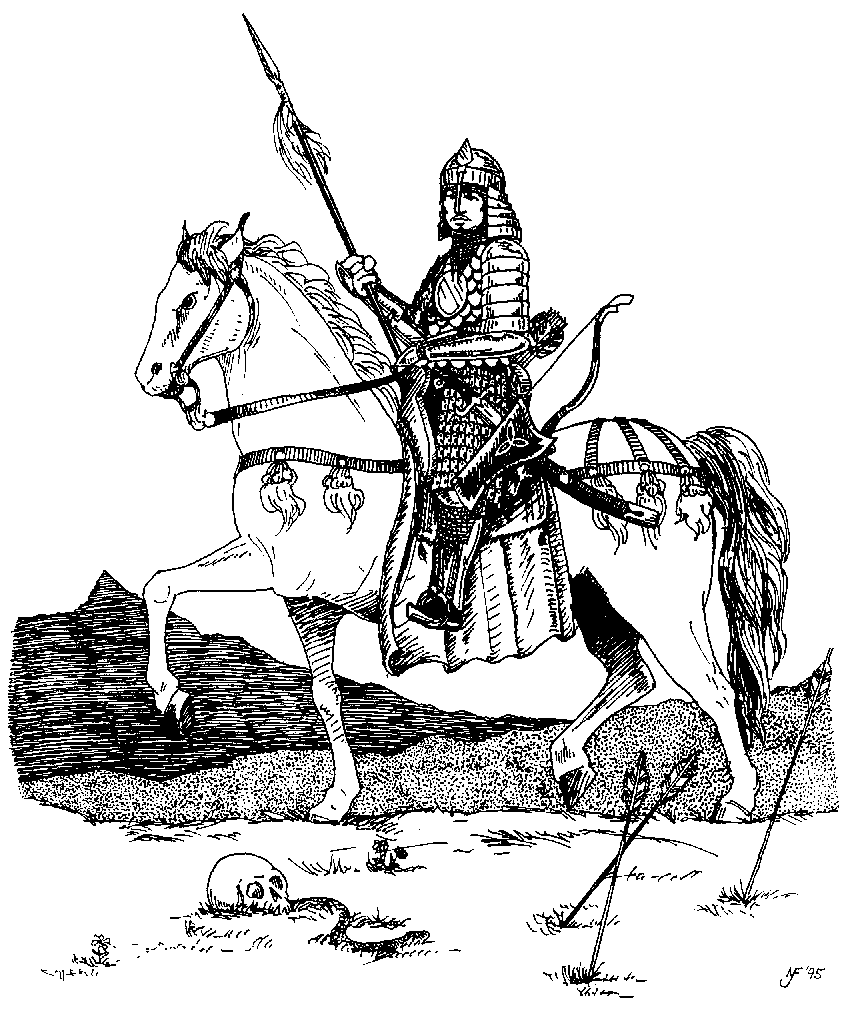 Mounted Steppes Nomad Warrior