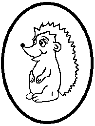 My hedgehog drawing, isn't he cute?