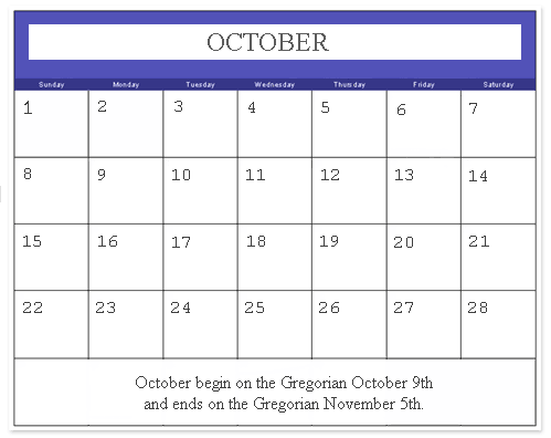 October