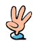 A hand counting to three