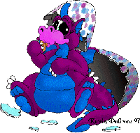 Purple and Blue Baby Dragon
