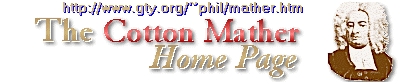 The Cotton Mather Home Page