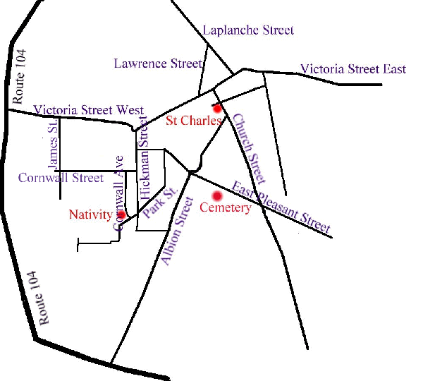 Map of Amherst Nova Scotia