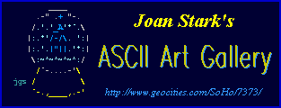 Joan Stark's Ascii Art link