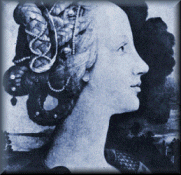 Hairstyles were as elaborate as the dresses.