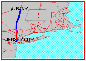 From Albany to Jersey City
