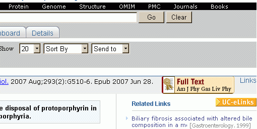 PubMed output for first item from my sample search 1.