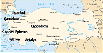  Map of Turkey 