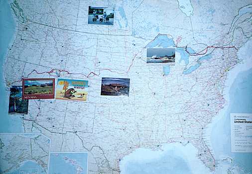 A map of our route