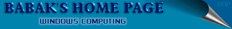 Babak's Home Page - Windows Computing