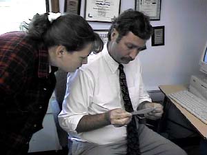 Mr. Moore and Student