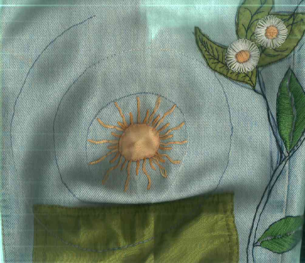 sun and spiral from left knee