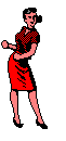 Woman dancing animated GIF