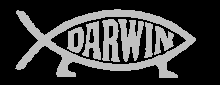 Graphic of Darwin fish symbol