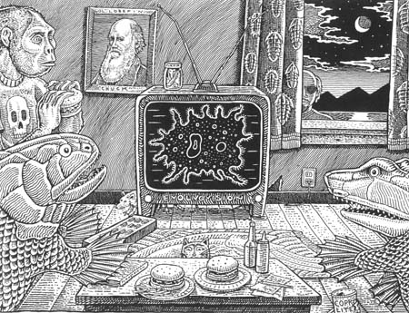 Large graphic of artwork by Ray Troll