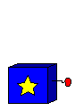 Animated rainbow jack-in-the-box graphic