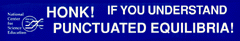 Graphic: Honk if you understand punctuated equilibrium!