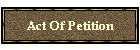 Act Of Petition
