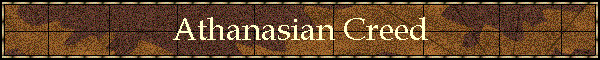 Athanasian Creed