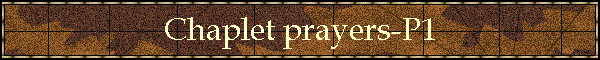 Chaplet prayers-P1
