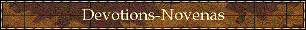 Devotions-Novenas
