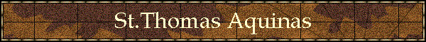 St.Thomas Aquinas