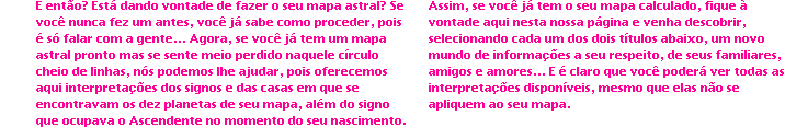 Ajudando a interpretar seu mapa