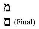 Hebrew letter M (Mem)