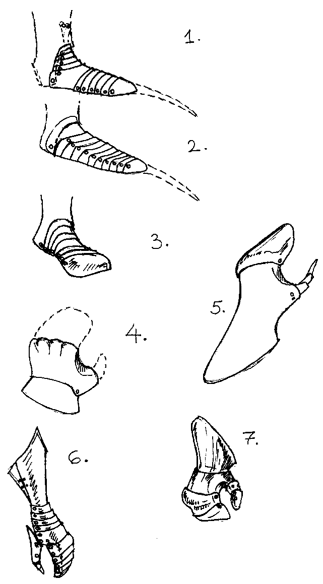 Gauntlets and Sabatons