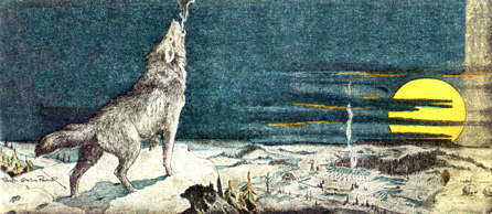 Wolf Howling near House, Rather Ralph Carlyle