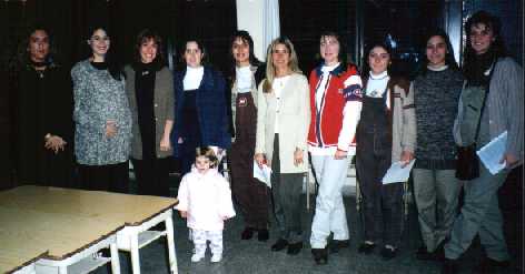 Las 10 futuras mamas reunidas despues de la celebracin