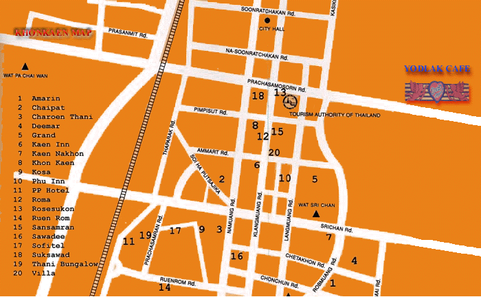 Map of Khonkaen Province