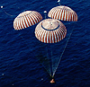 Apollo 16 approaches splashdown