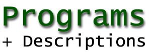Programs + Descriptions