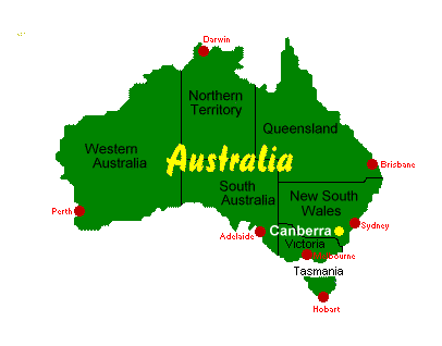 Map of Australia