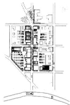 downtown area