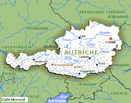 Map of Austria