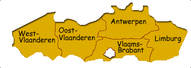 Map of Vlaanderen