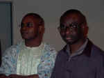 NUS VP Mr. Malami and NUS Webmaster Mr. Cyprian Olika