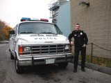 VA Police Van and M. Giannetti