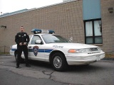 Michael Giannetti and VA Boston Police Cruiser