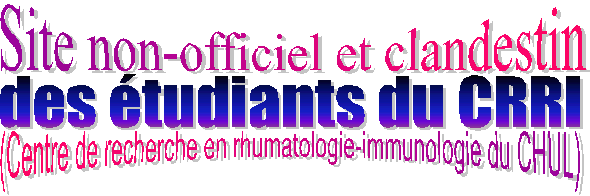 Site non-officiel et clandestin des tudiants du CRRI