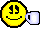 Hmmm, Blinky never has a second cup of MY coffee..