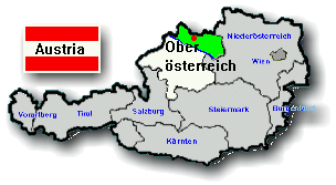 map of Austria