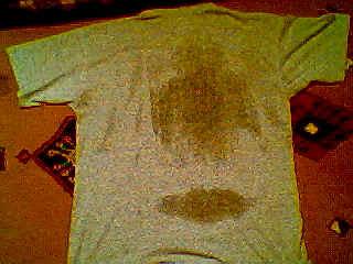 Camiseta de Roberto despus de un paseo por Madrid