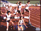 women's steeplechase action