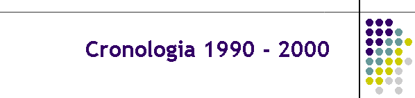 Cronologia 1990 - 2000